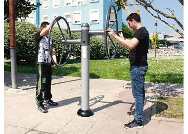 Gouvernail en acier pour exercices des épaules