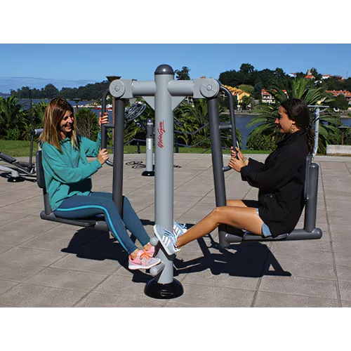 Etirement des jambes et quadriceps fitness