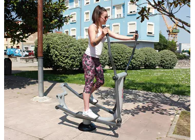 Ski de fond acier extérieur fitness