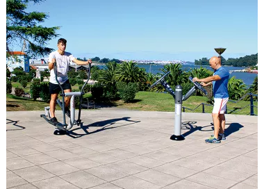 Ski de fond acier extérieur fitness