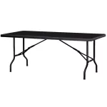Table GRENADE rectangulaire 183 cm x 76 cm - noire