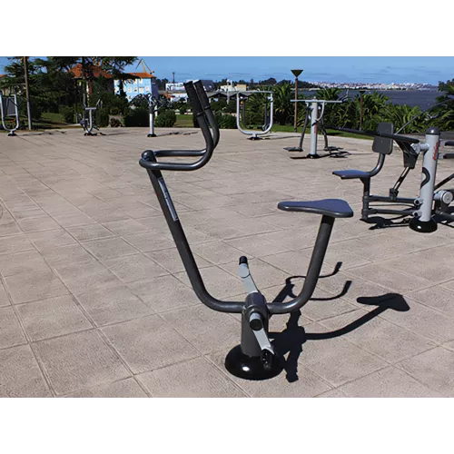 Bicyclette fitness extérieure en acier