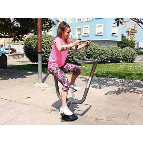 Bicyclette fitness extérieure en acier