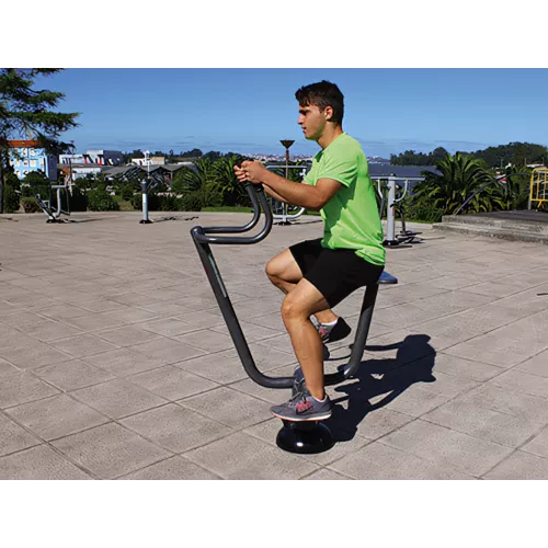 Bicyclette fitness extérieure en acier