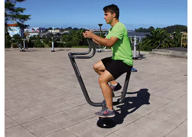 Bicyclette fitness extérieure en acier
