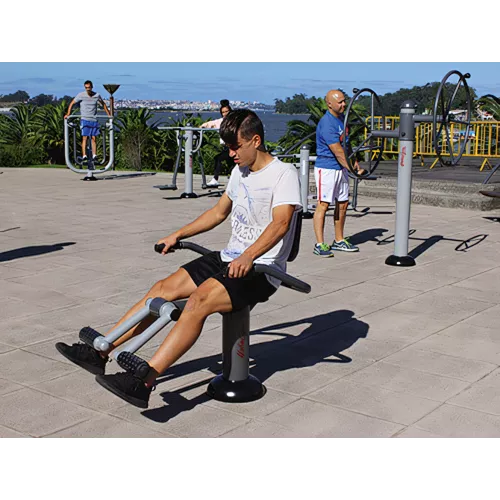 Extension du genou en acier peint