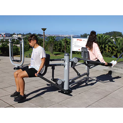 Entraînement biceps et triceps en acier