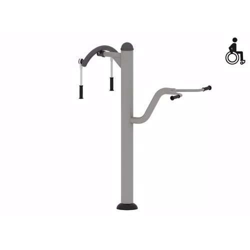 Étirement du dos et épaules en acier