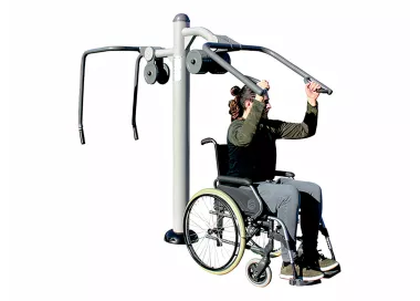 Pectoraux en acier pour musculation extérieure