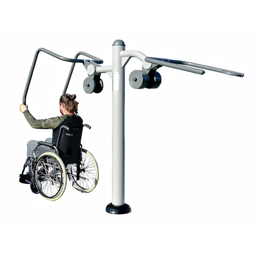 Pectoraux en acier pour musculation extérieure