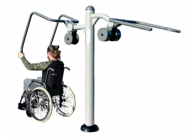 Pectoraux en acier pour musculation extérieure