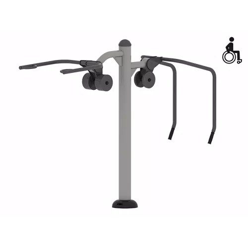 Pectoraux en acier pour musculation extérieure