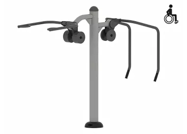 Pectoraux en acier pour musculation extérieure