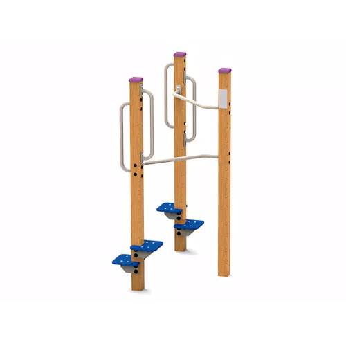 Echelons en bois lamellé pour exercices cardio