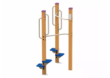 Echelons en bois lamellé pour exercices cardio