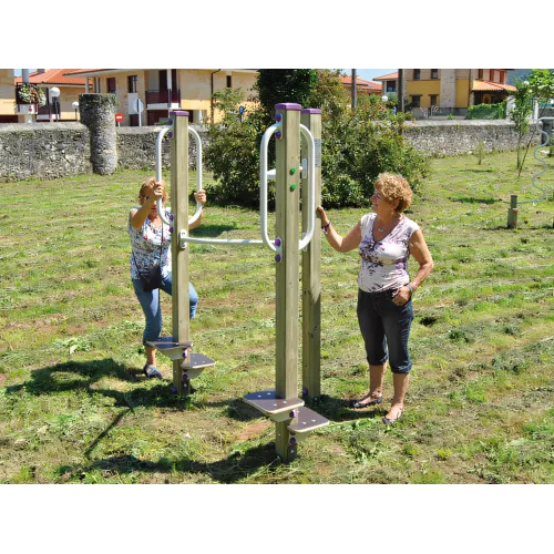 Echelons en bois lamellé pour exercices cardio