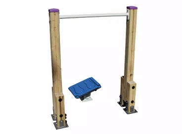 Equilibre des hanches en bois et acier