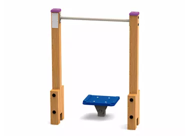 Equilibre des hanches en bois et acier