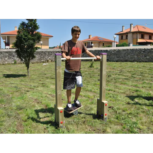 Equilibre des hanches en bois et acier