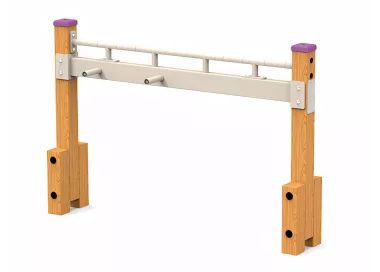 Virement des poignets en bois et acier