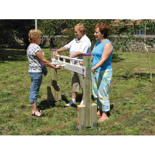 Virement des poignets en bois et acier