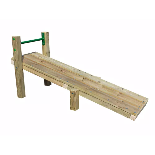 Appareil abdominaux en bois et acier extérieur