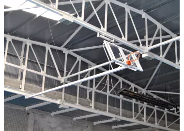 Panier de basket rabattable électrique plafond