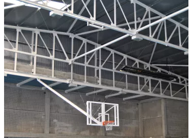 Panier de basket rabattable électrique plafond