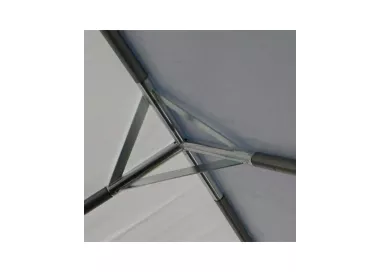 Tente de réception 3 x 4 m - 12 m² - Toit blanc + Armature