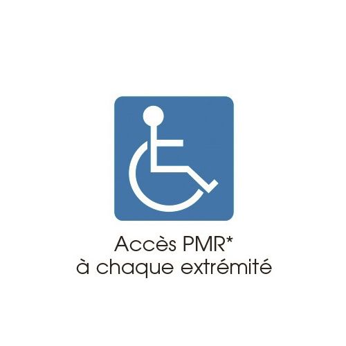 Table pique-nique BERLIN en pin du Nord pour PMR