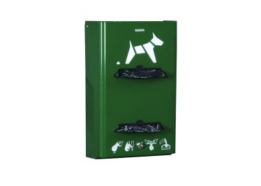 Distributeur mural hygiène canine 2 rouleaux