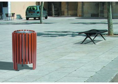 Corbeille SALOU bois exotique