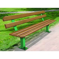 Banc LOS ANGELES lames en pin traité ou bois exotique