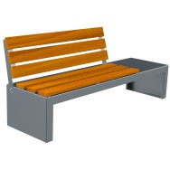 Banc ZEUS lames en bois exotique