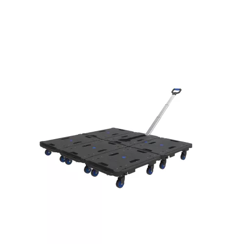 Plateau roulant pliable poignée télescopique 136 kg