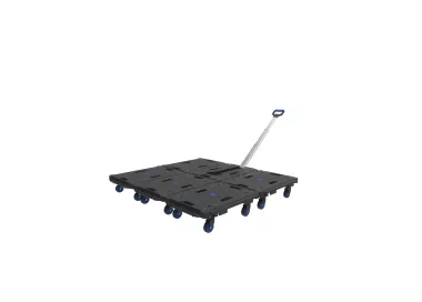 Plateau roulant pliable poignée télescopique 136 kg