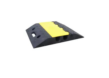 Passe-câbles modulaire 2 canaux 35mm jaune