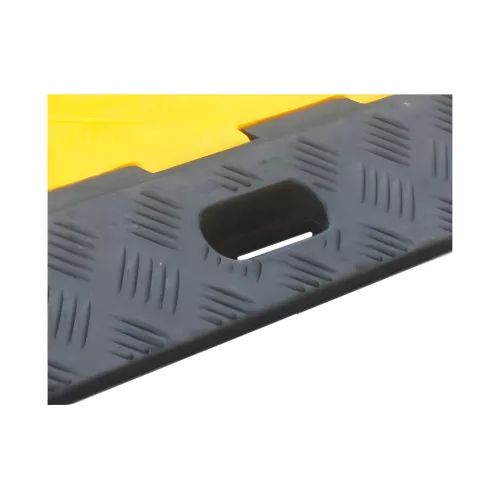 Passe-câbles modulaire 2 canaux 35mm jaune