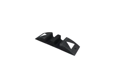Passe-câbles caoutchouc 2 canaux 75x80mm réfléchissant