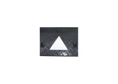 Passe-câbles caoutchouc 2 canaux 75x80mm réfléchissant