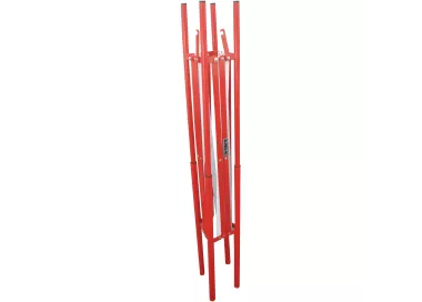 Barrière de chantier extensible en acier carré
