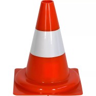 Cône de chantier réfléchissant en PP