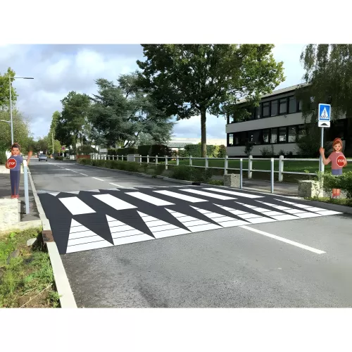 Personnage de signalisation école "LEO" 155cm PEHD