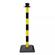 Poteau de balisage ABS démontable avec base