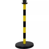 Poteau de balisage ABS avec base béton