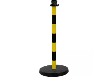 Poteau de balisage ABS avec base béton