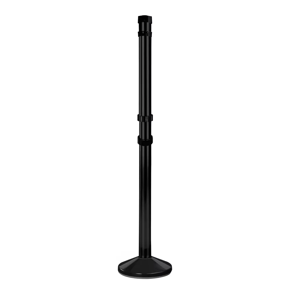 Poteau d'information récepteur de sangle avec base lestée Poteau d'information récepteur de sangle avec base lestée