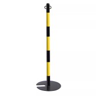 Poteau de balisage empilable acier pour chaîne