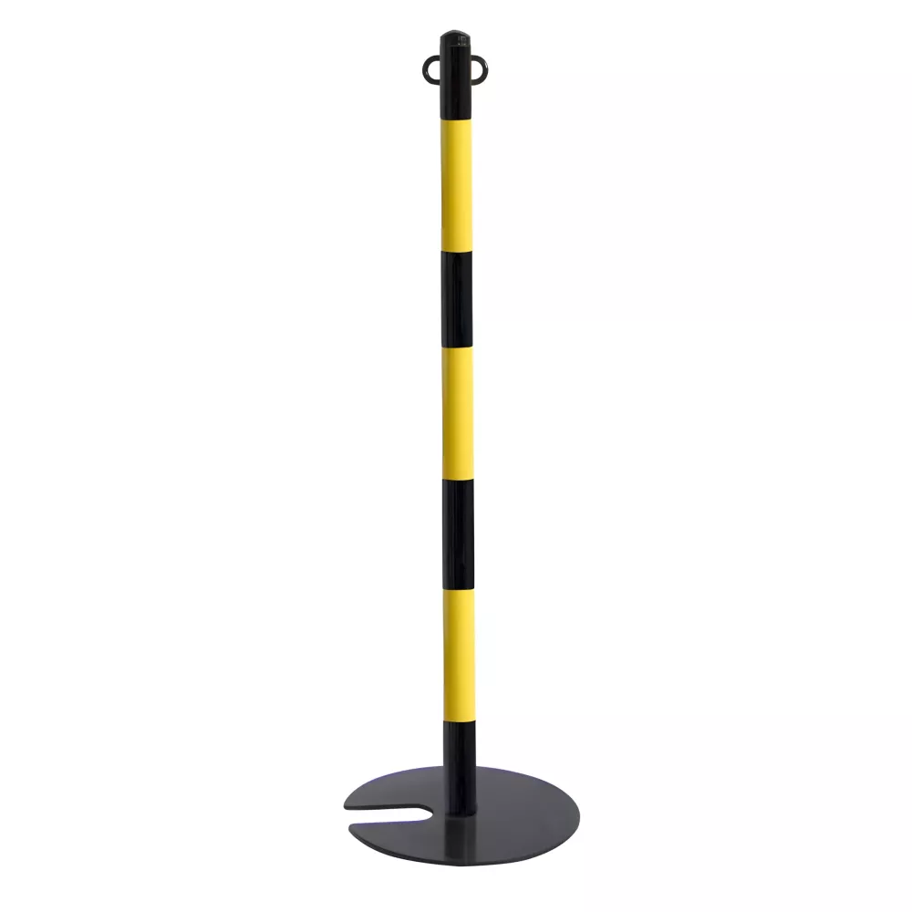 Poteau de balisage empilable acier pour chaîne Poteau de balisage empilable acier pour chaîne