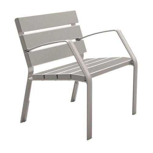 Fauteuil MODO-10 lames et piétement en aluminium